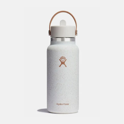 32 oz Wide Mouth with Flex Straw Cap בקבוק שתייה פיה רחבה